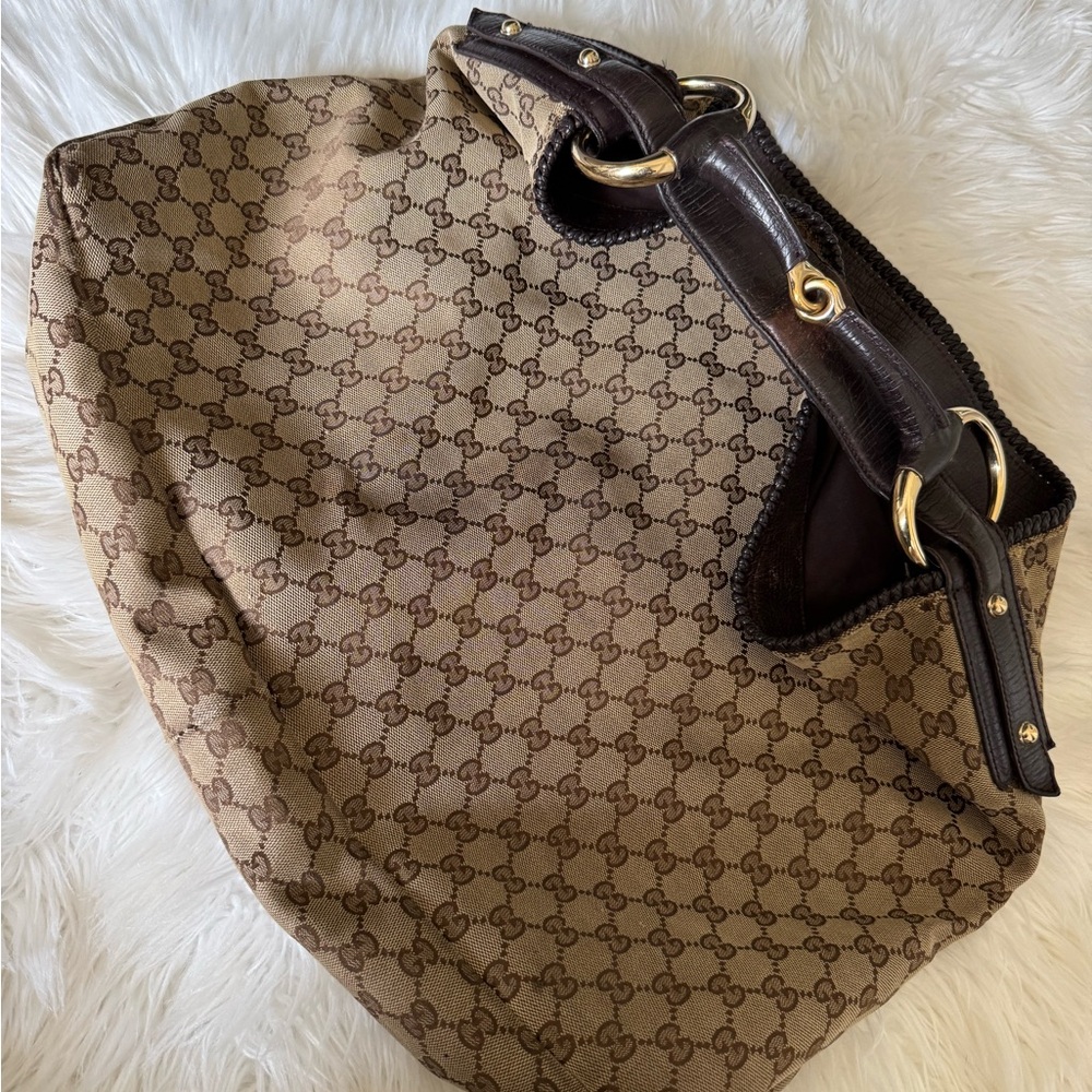 Gucci Brown Monogram Tote Bag